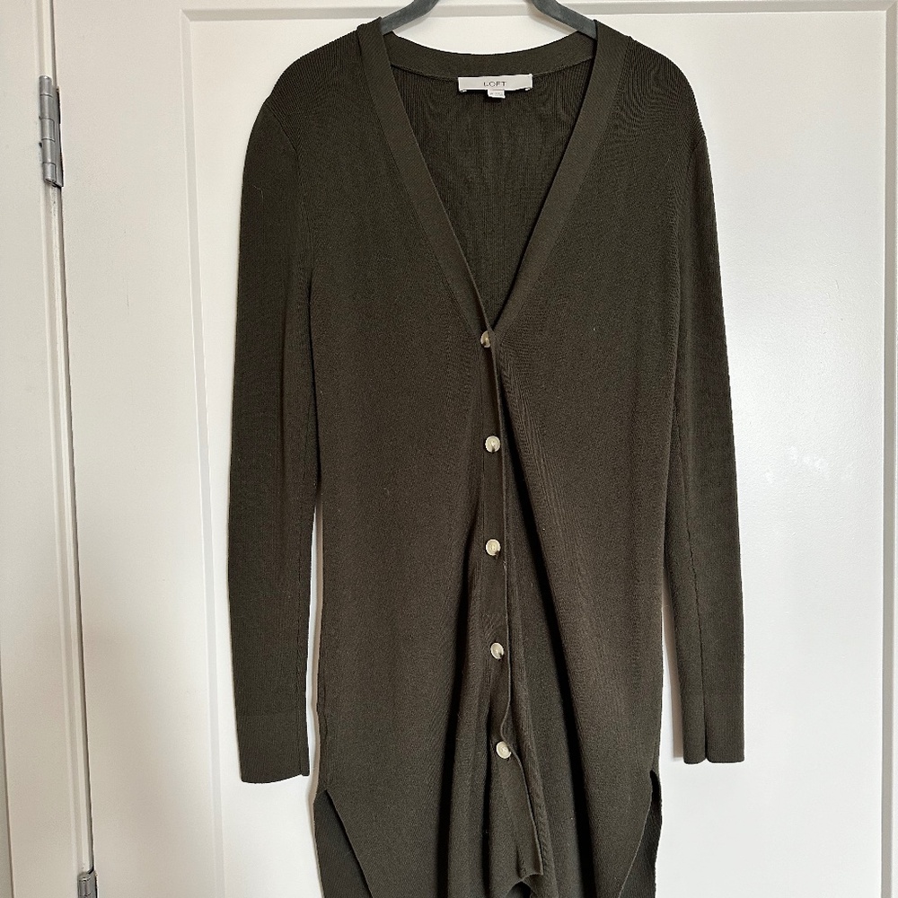 Loft duster cardigan